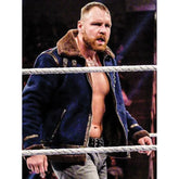 WWE Dean Ambrose Blue Shearling Jacket